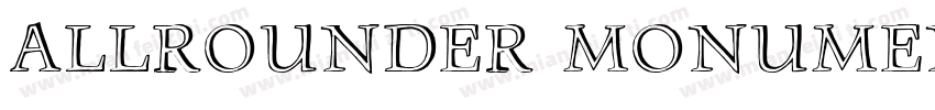 Allrounder Monument Medium字体转换
